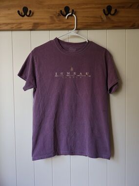 Vintage Juneau Alaska Graphic Tee - Dusty Purple Unisex M